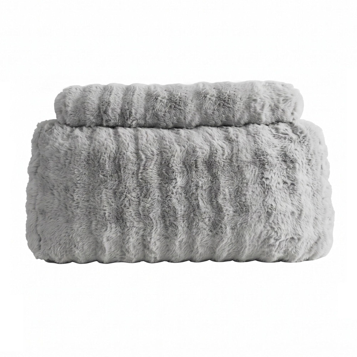 Wedge Pillow Headboard King Single with Dual Pockets and Faux Rabbit Fur Cover - Home & Garden > Bedding > Pillows - Rivercity House & Home Co. (ABN 18 642 972 209) - Affordable Modern Furniture Australia