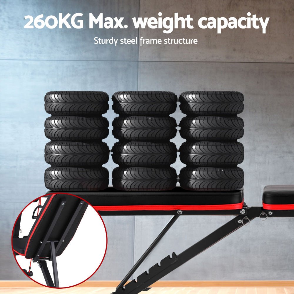Weight Bench Adjustable Preacher Curl Bench Press Dumbbell Stool 260kg - Sports & Fitness > Exercise, Gym and Fitness - Rivercity House & Home Co. (ABN 18 642 972 209) - Affordable Modern Furniture Australia