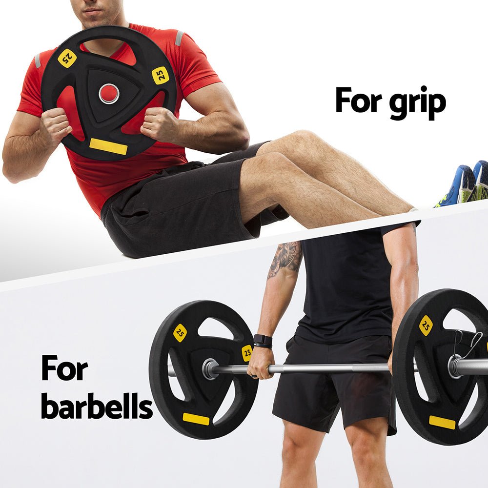 Weight Plates Standard 25kg Dumbbells Barbells Plate Weight Lifting Home Gym - Sports & Fitness > Exercise, Gym and Fitness - Rivercity House & Home Co. (ABN 18 642 972 209) - Affordable Modern Furniture Australia