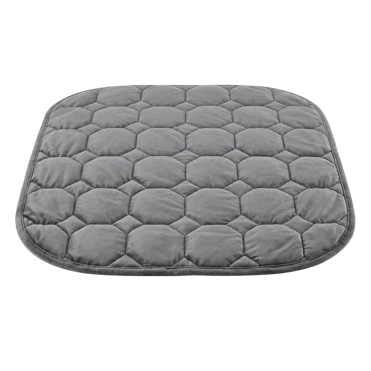 Weighted Lap Blanket 3.2KG Grey Crystal Velvet Quilted Glass Bead Fill for Sofa Office - Home & Garden > Bedding > Blankets & Throws - Rivercity House & Home Co. (ABN 18 642 972 209) - Affordable Modern Furniture Australia