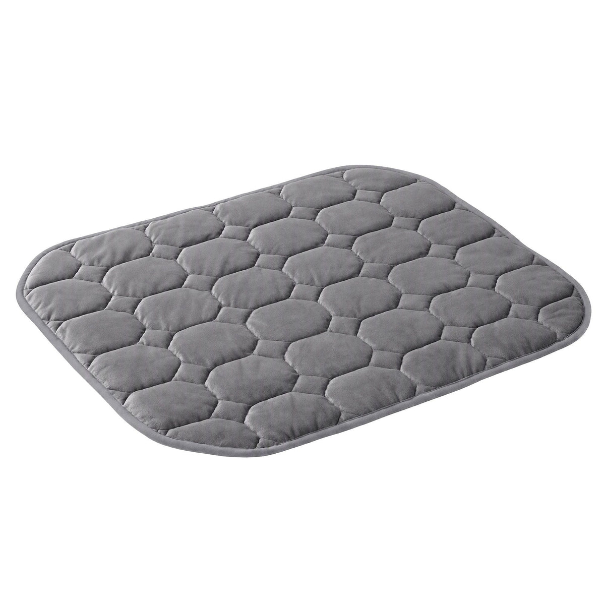 Weighted Lap Blanket 3.2KG Grey Crystal Velvet Quilted Glass Bead Fill for Sofa Office - Home & Garden > Bedding > Blankets & Throws - Rivercity House & Home Co. (ABN 18 642 972 209) - Affordable Modern Furniture Australia