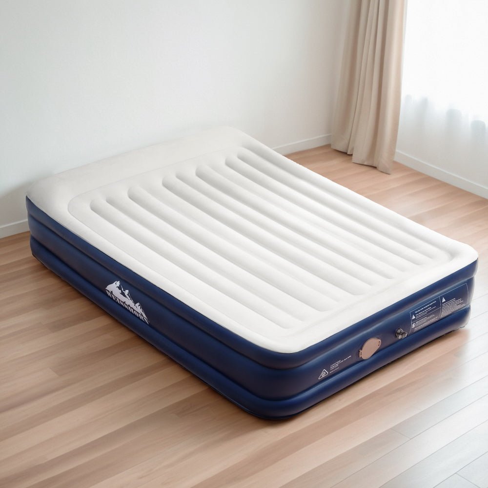 Weisshorn Air Mattress Double Inflatable Bed 46cm Air bed - Home & Garden > Inflatable Mattress - Rivercity House & Home Co. (ABN 18 642 972 209) - Affordable Modern Furniture Australia