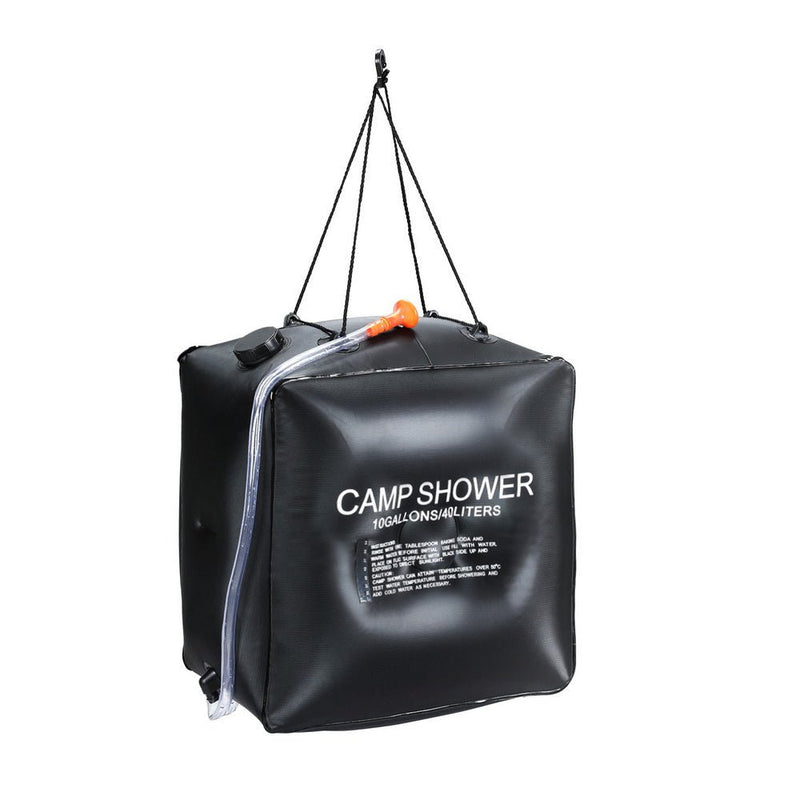 Weisshorn Camping Shower Bag 40L Black - Outdoor > Camping - Rivercity House & Home Co. (ABN 18 642 972 209) - Affordable Modern Furniture Australia