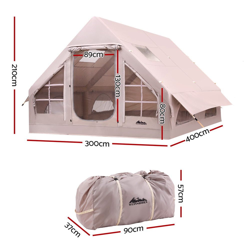 Weisshorn Camping Tent Inflatable Beach Tent 6 Person 300CM - Outdoor Recreation > Camping > Tents - Rivercity House & Home Co. (ABN 18 642 972 209) - Affordable Modern Furniture Australia