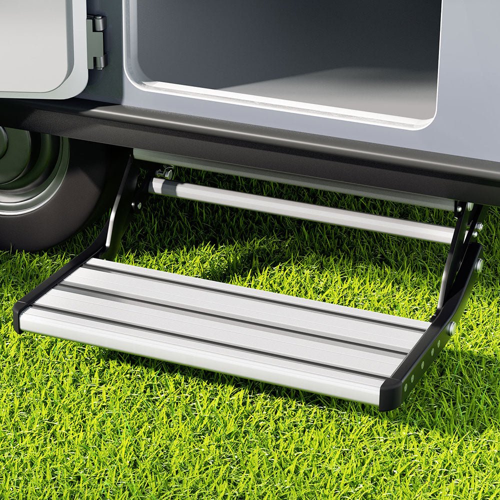 Weisshorn Caravan Step Pull Out Step Single Aluminium 200KG - Auto Accessories > Auto Accessories Others - Rivercity House & Home Co. (ABN 18 642 972 209) - Affordable Modern Furniture Australia