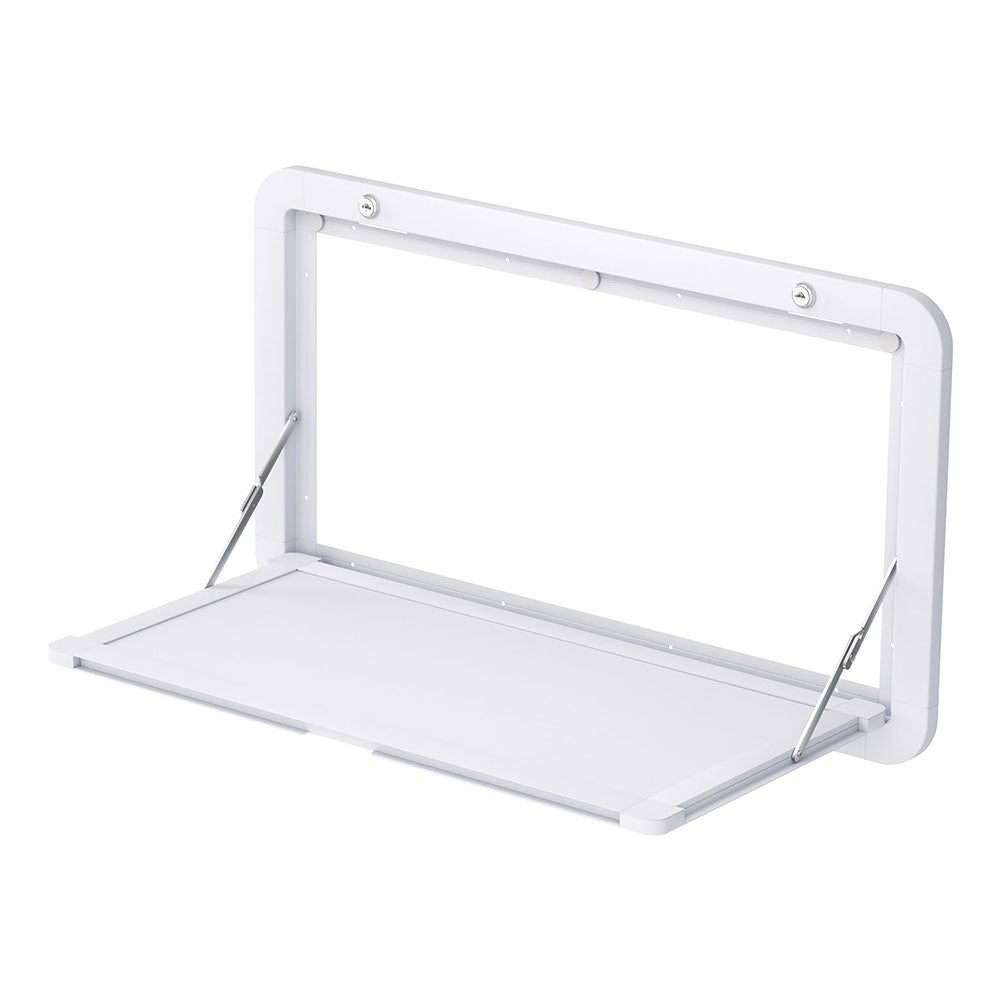 Weisshorn Caravan Table 800 x 450mm Folding Lockable White - Outdoor > Others - Rivercity House & Home Co. (ABN 18 642 972 209) - Affordable Modern Furniture Australia