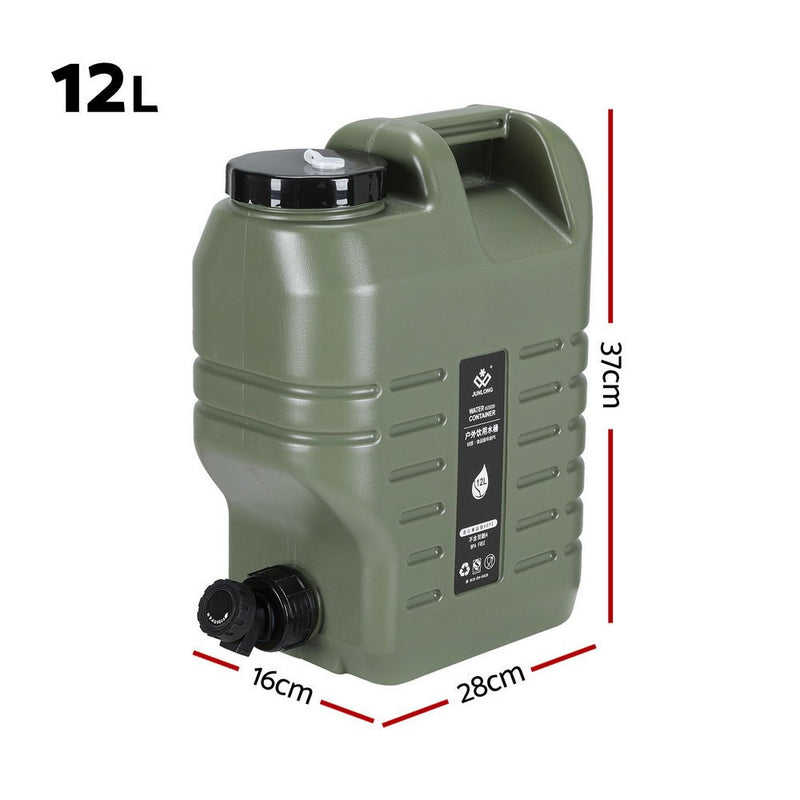 Weisshorn12L Water Container Jerry Can Bucket Camping Outdoor Storage Tank - Outdoor > Camping - Rivercity House & Home Co. (ABN 18 642 972 209) - Affordable Modern Furniture Australia