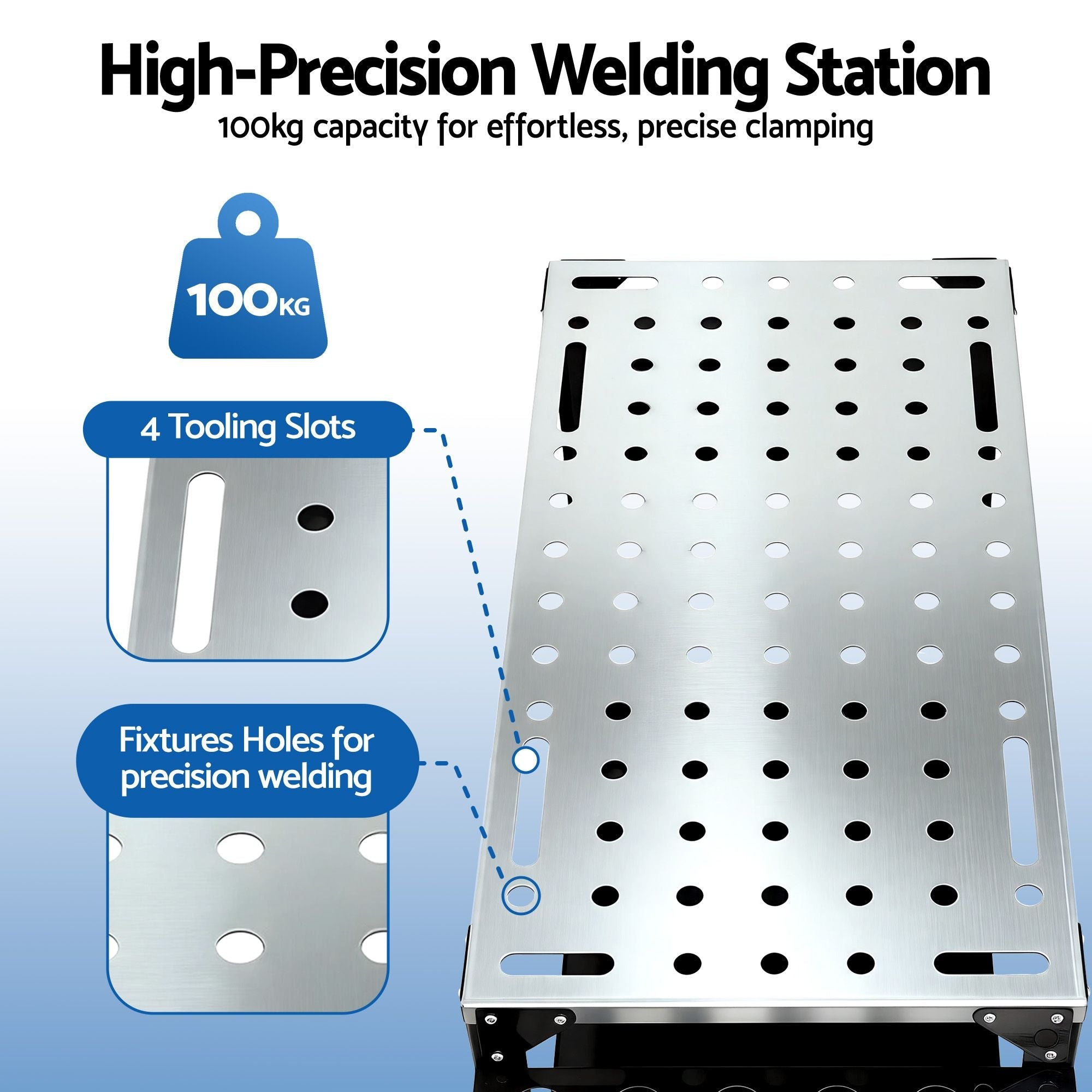 Welding Table Cart with Tool Storage 130KG Capacity Mobile Workstation - Tools > Tools Storage > Utility Trolleys - Rivercity House & Home Co. (ABN 18 642 972 209) - Affordable Modern Furniture Australia