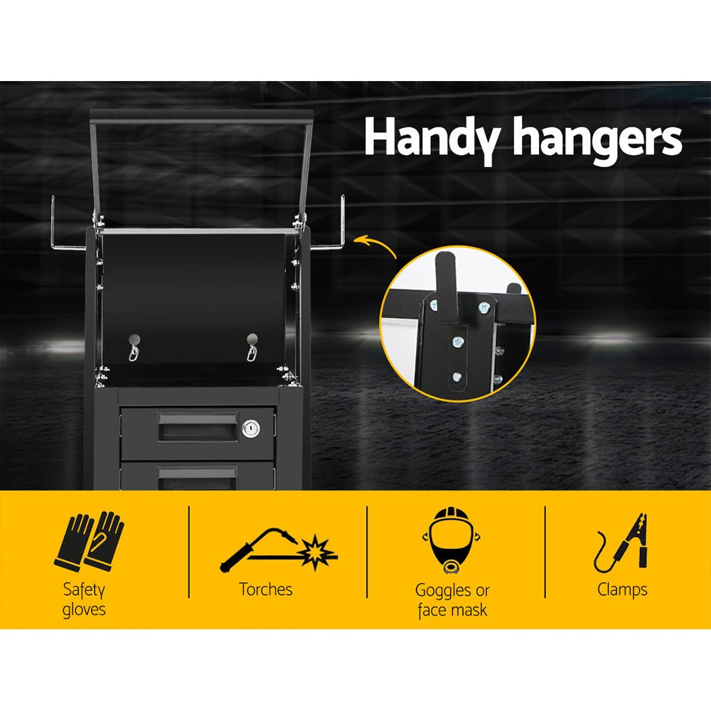 Welding Trolley Cart 4 Drawer MIG TIG ARC Welder Plasma Cutter - Tools > Tools Storage > Utility Trolleys - Rivercity House & Home Co. (ABN 18 642 972 209) - Affordable Modern Furniture Australia