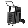 Welding Trolley Cart with 4 Drawers for MIG TIG ARC Plasma Cutter - Black