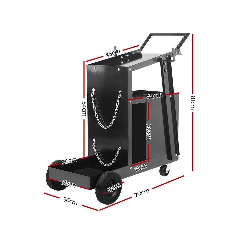 Welding Trolley Cart 4 Drawer MIG TIG ARC Welder Plasma Cutter - Tools > Tools Storage > Utility Trolleys - Rivercity House & Home Co. (ABN 18 642 972 209) - Affordable Modern Furniture Australia