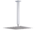 12" Rainfall Shower Head with 300mm Ceiling Dropper Extension Arm - Chrome