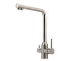 3 Function 360° Swivel Kitchen Sink Mixer Tap with Pure Water Faucet - Brushed Nickel