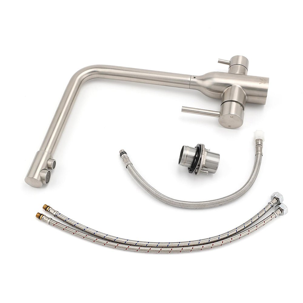 WELS 3 Function Kitchen Sink 360° Swivel Mixer Tap Clean Pure Drink Water Faucet - Furniture > Bathroom > Shower Heads & Screens - Rivercity House & Home Co. (ABN 18 642 972 209) - Affordable Modern Furniture Australia