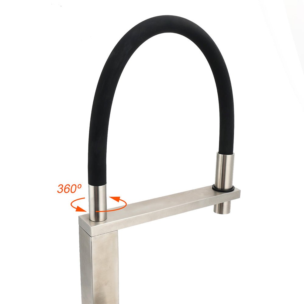 WELS 6.0L/m Chrome Kitchen Sink Basin Mixer Swivel Faucet Tapware Pull Out Spout - Furniture > Bathroom > Shower Heads & Screens - Rivercity House & Home Co. (ABN 18 642 972 209) - Affordable Modern Furniture Australia