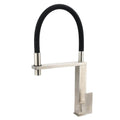 6.0L/m Kitchen Sink Basin Mixer Swivel Faucet with Pull Out Spout - Brushed Nickel