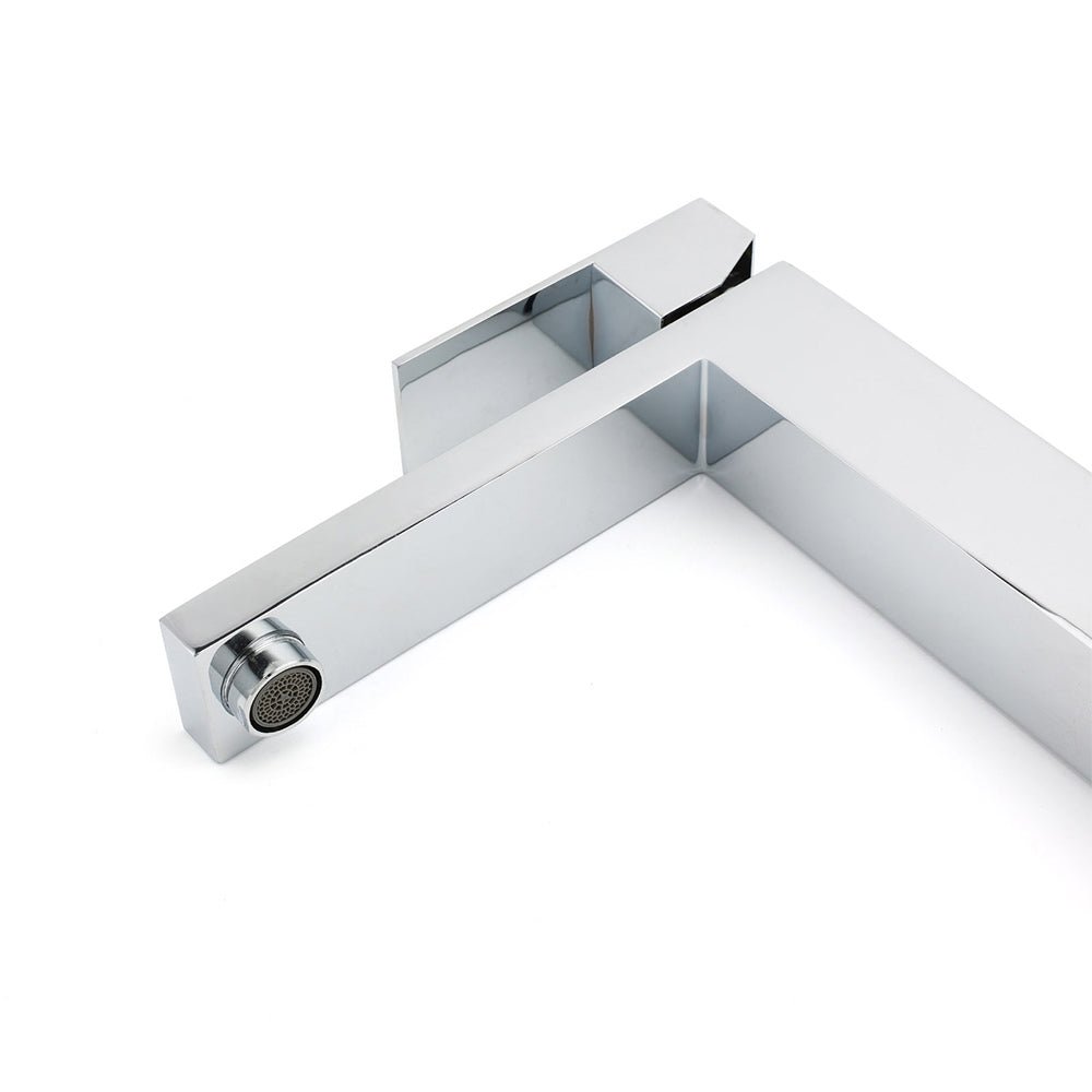 WELS 6L/m Square 310mm Tall Basin Vessel Mixer Faucet Tap Kitchen Laundry Chrome - Furniture > Bathroom > Shower Heads & Screens - Rivercity House & Home Co. (ABN 18 642 972 209) - Affordable Modern Furniture Australia