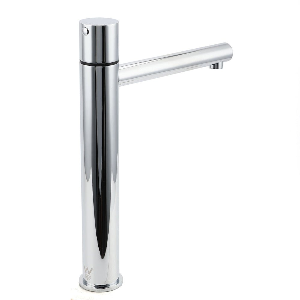 WELS 6L/min Tall Basin Mixer Vanity Sink Bubble Faucet Tap Laundry Chrome Round - Furniture > Bathroom > Shower Heads & Screens - Rivercity House & Home Co. (ABN 18 642 972 209) - Affordable Modern Furniture Australia