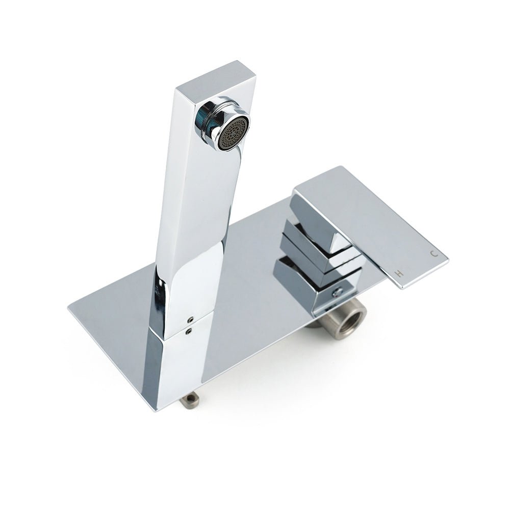 WELS 7.5L/min Basin Mixer Bathroom Vanity Brass Chrome Wall Mounted Spout Outlet - Furniture > Bathroom > Shower Heads & Screens - Rivercity House & Home Co. (ABN 18 642 972 209) - Affordable Modern Furniture Australia