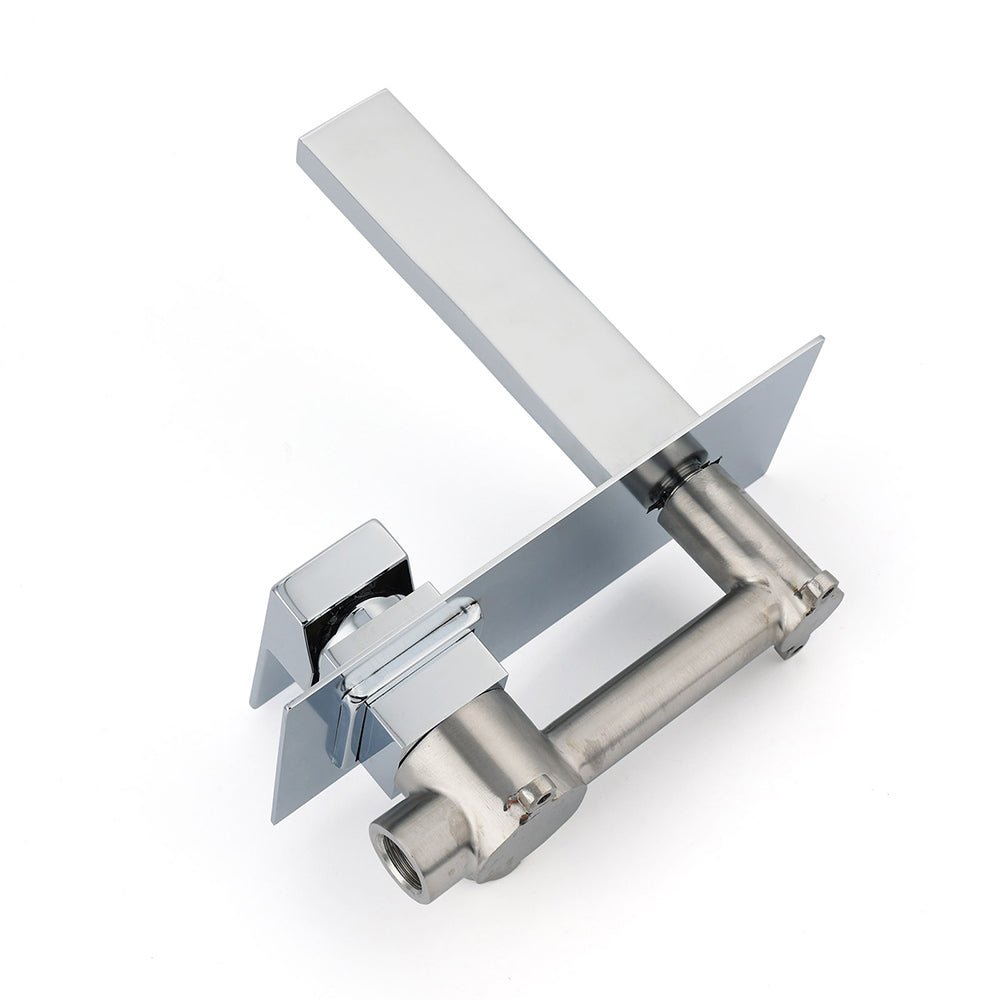 WELS 7.5L/min Basin Mixer Bathroom Vanity Brass Chrome Wall Mounted Spout Outlet - Furniture > Bathroom > Shower Heads & Screens - Rivercity House & Home Co. (ABN 18 642 972 209) - Affordable Modern Furniture Australia
