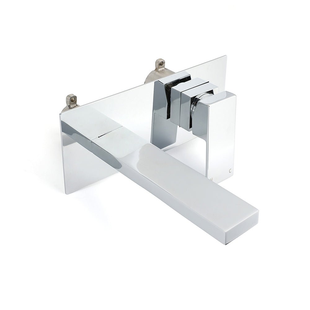 WELS 7.5L/min Basin Mixer Bathroom Vanity Brass Chrome Wall Mounted Spout Outlet - Furniture > Bathroom > Shower Heads & Screens - Rivercity House & Home Co. (ABN 18 642 972 209) - Affordable Modern Furniture Australia