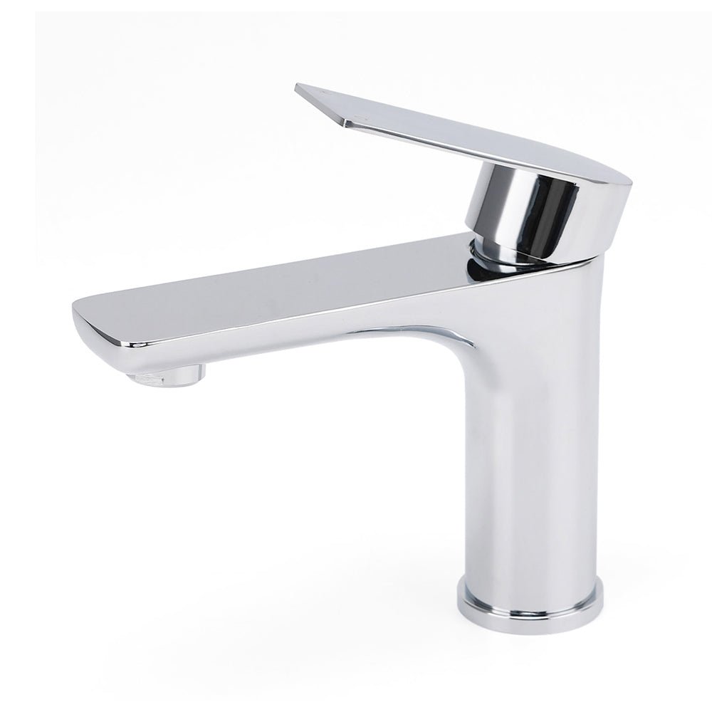 WELS Bathroom Vanity Kitchen Laundry Round Chrome Basin Mixer Sink Faucet Tap - Furniture > Bathroom > Shower Heads & Screens - Rivercity House & Home Co. (ABN 18 642 972 209) - Affordable Modern Furniture Australia
