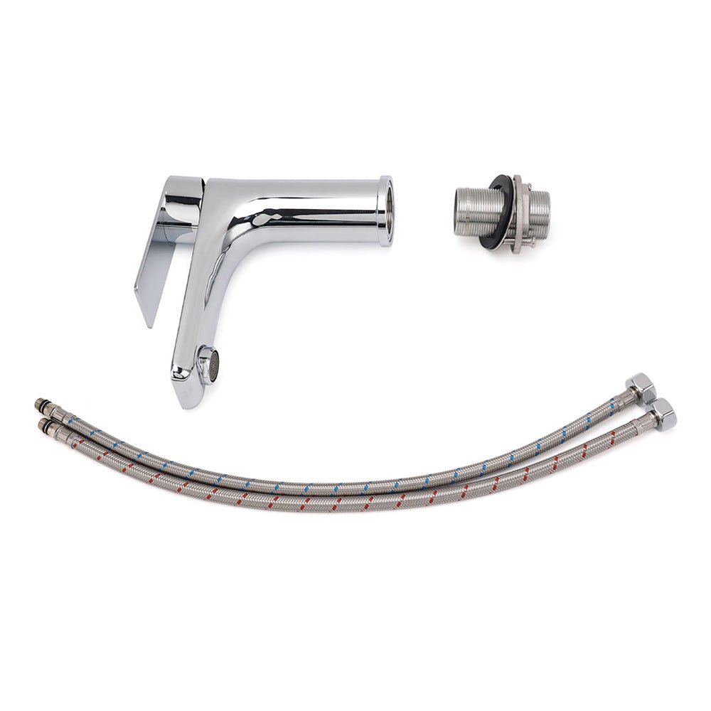 WELS Bathroom Vanity Kitchen Laundry Round Chrome Basin Mixer Sink Faucet Tap - Furniture > Bathroom > Shower Heads & Screens - Rivercity House & Home Co. (ABN 18 642 972 209) - Affordable Modern Furniture Australia