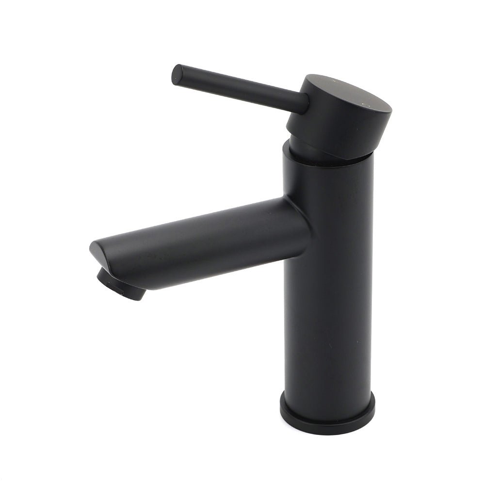 WELS Black 7.5L/min Kitchen Laundry Round Basin Mixer Vanity Sink Faucet Tap Set - Furniture > Bathroom > Shower Heads & Screens - Rivercity House & Home Co. (ABN 18 642 972 209) - Affordable Modern Furniture Australia
