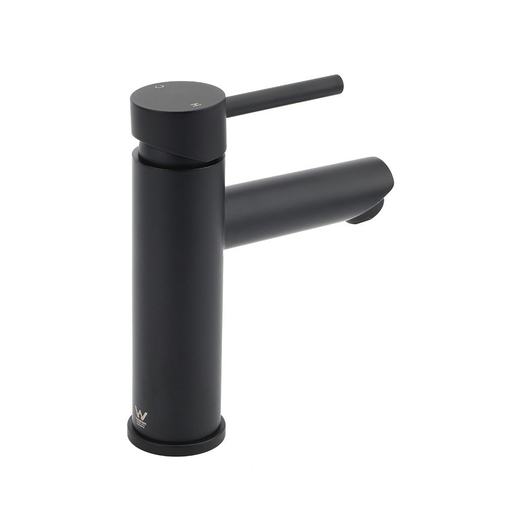 WELS Black 7.5L/min Kitchen Laundry Round Basin Mixer Vanity Sink Faucet Tap Set - Furniture > Bathroom > Shower Heads & Screens - Rivercity House & Home Co. (ABN 18 642 972 209) - Affordable Modern Furniture Australia