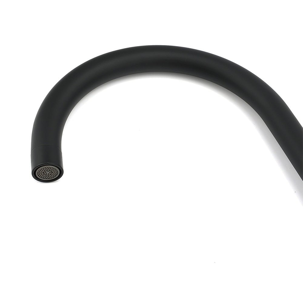 WELS Black Kitchen Sink Mixer Laundry Faucet Tapware 360° Swivel Gooseneck Spout - Furniture > Bathroom > Shower Heads & Screens - Rivercity House & Home Co. (ABN 18 642 972 209) - Affordable Modern Furniture Australia