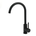 Kitchen Sink Mixer Tap with 360° Swivel Gooseneck Spout - Black