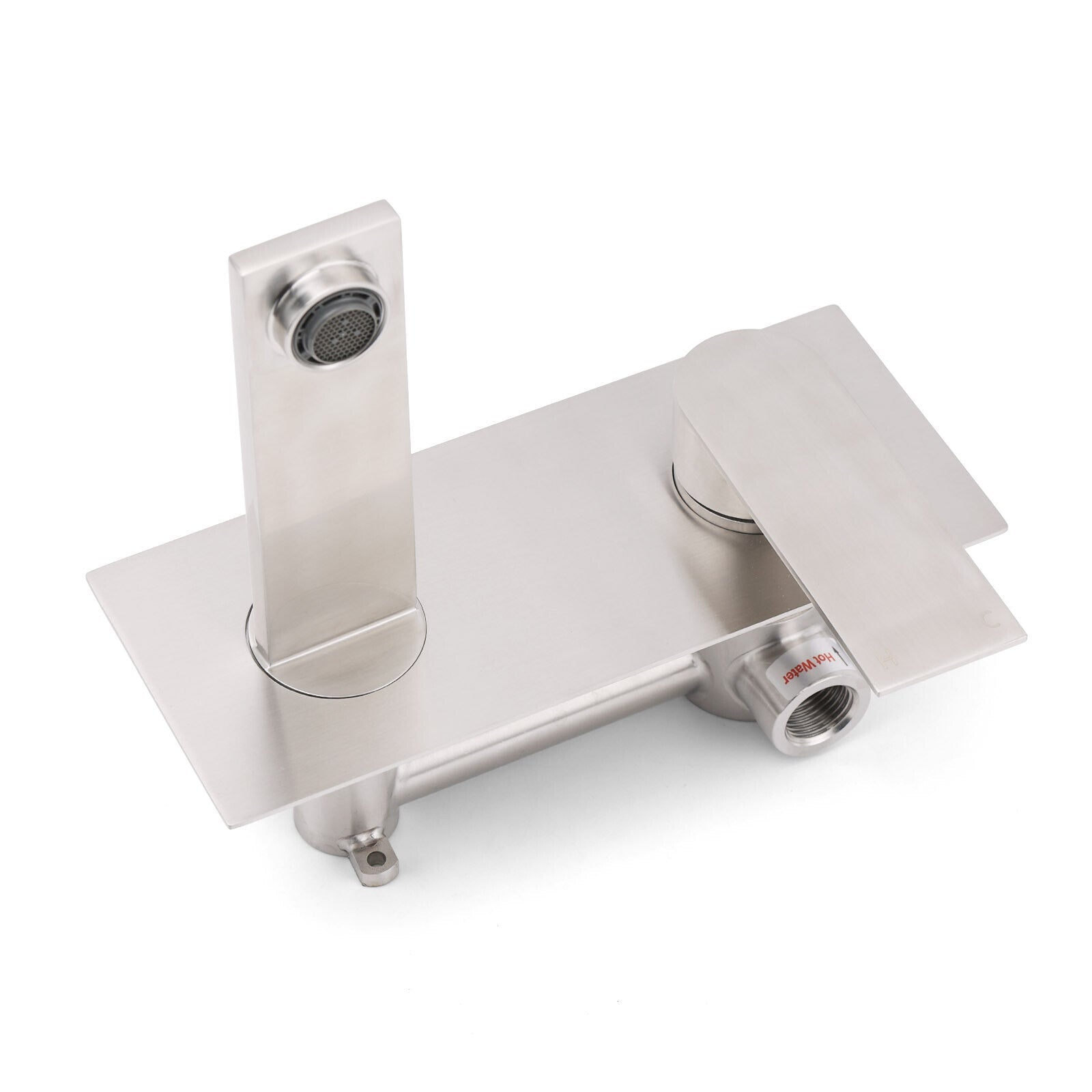 WELS Bruhsed Nickel Square Wall Concealed Basin Mixer Laundry Faucet Tap Spout - Furniture > Bathroom > Shower Heads & Screens - Rivercity House & Home Co. (ABN 18 642 972 209) - Affordable Modern Furniture Australia