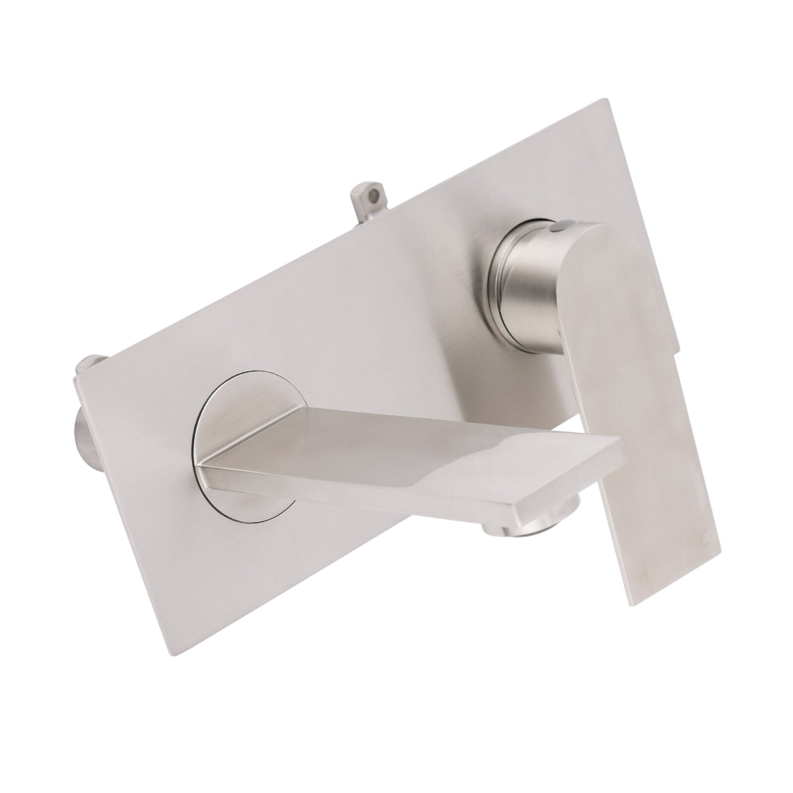 WELS Bruhsed Nickel Square Wall Concealed Basin Mixer Laundry Faucet Tap Spout - Furniture > Bathroom > Shower Heads & Screens - Rivercity House & Home Co. (ABN 18 642 972 209) - Affordable Modern Furniture Australia