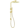 12" Large Round 2in1 Rain & Handheld Shower with Slide Rail Arm - Brushed Gold