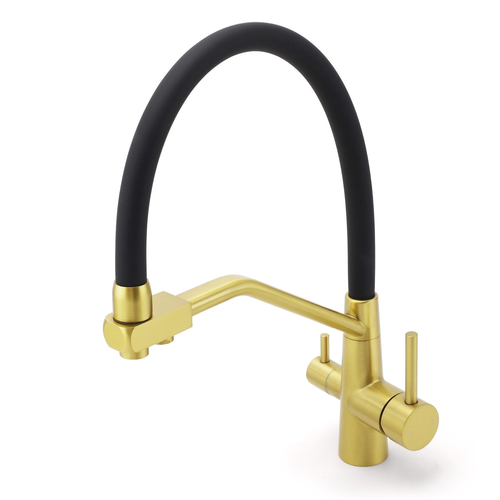 WELS Brushed Gold 3 - Way Pure Drink Water Kitchen Mixer Sink Tap Pull Out Spout - Furniture > Bathroom > Shower Heads & Screens - Rivercity House & Home Co. (ABN 18 642 972 209) - Affordable Modern Furniture Australia