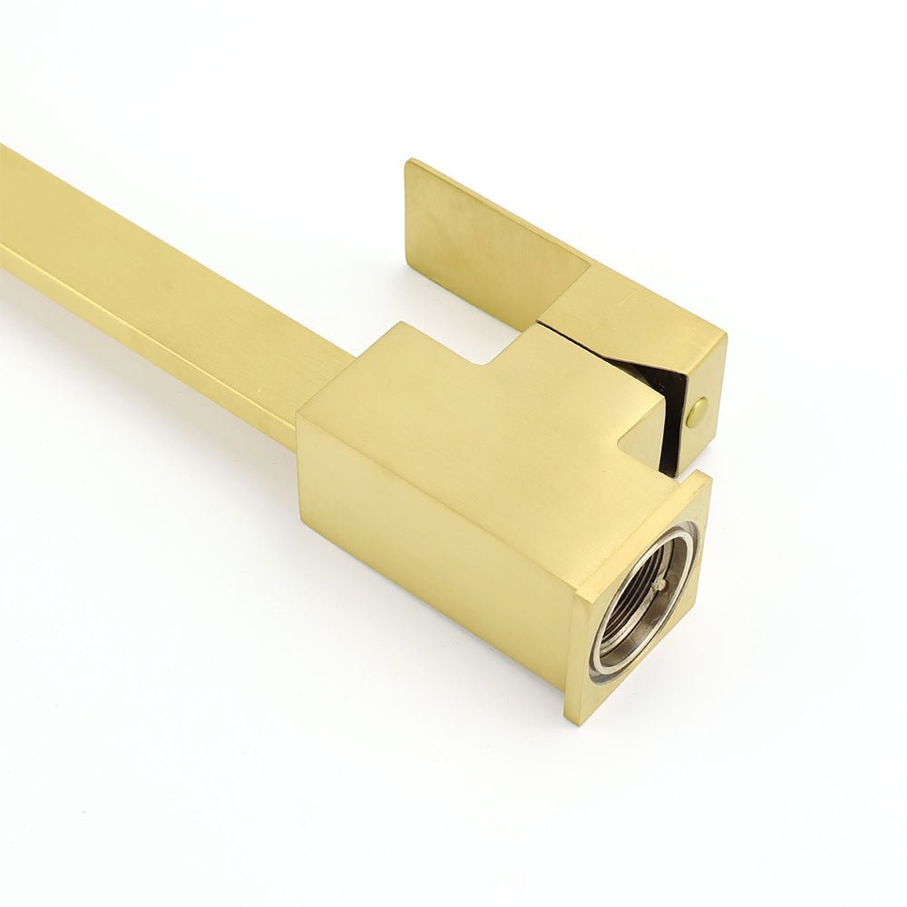 WELS Brushed Gold Gooseneck 360º Swivel Laundry Sink Kitchen Mixer Faucet Tap - Furniture > Bathroom > Shower Heads & Screens - Rivercity House & Home Co. (ABN 18 642 972 209) - Affordable Modern Furniture Australia