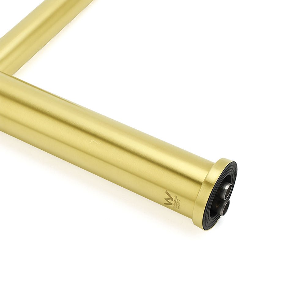 WELS Brushed Gold Laundry Round Tall Basin Mixer Vanity Sink Faucet Tap 304 SUS - Furniture > Bathroom > Shower Heads & Screens - Rivercity House & Home Co. (ABN 18 642 972 209) - Affordable Modern Furniture Australia