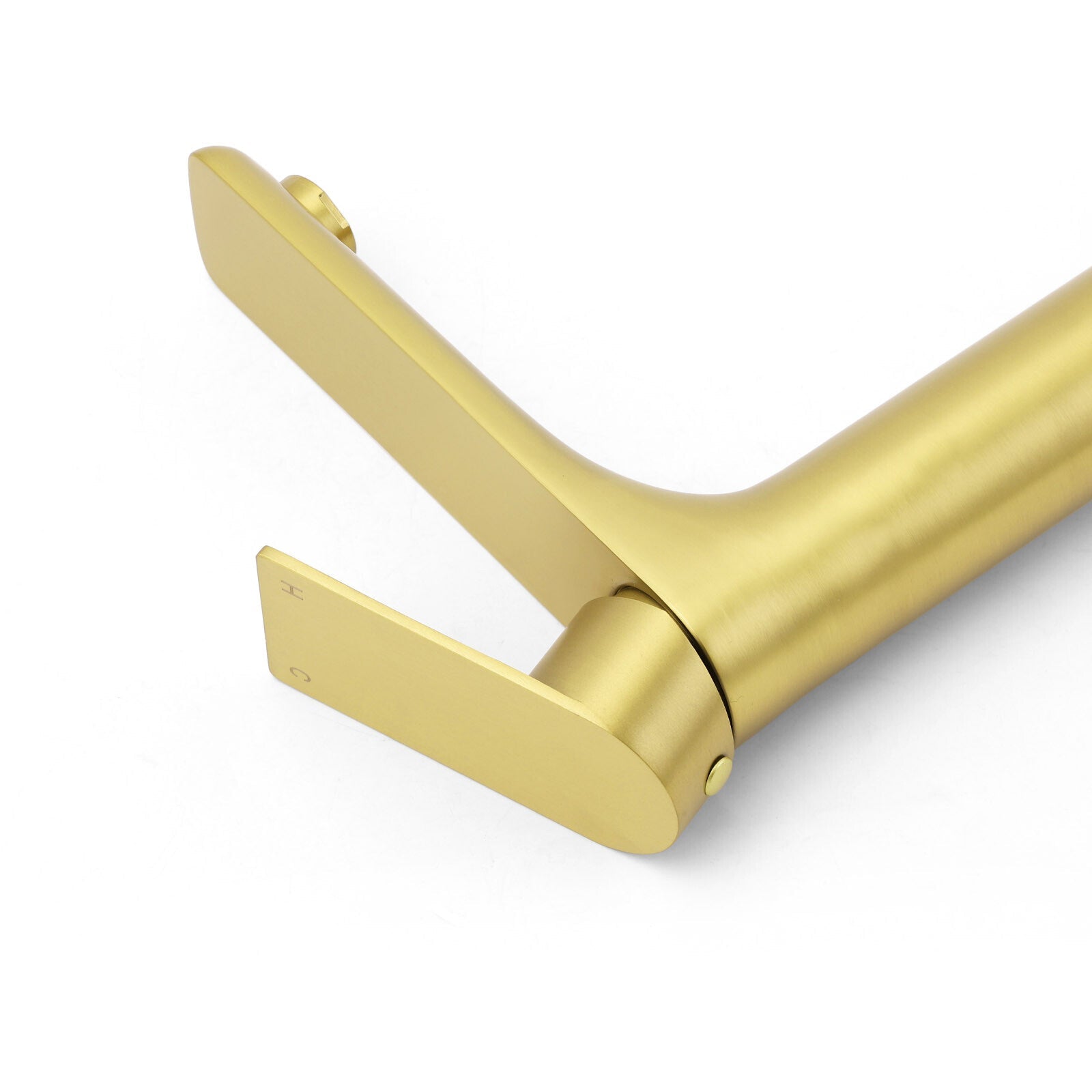WELS Brushed Gold Round Tall Basin Mixer Bathroom Vanity Faucet Tap Lever Handle - Furniture > Bathroom > Shower Heads & Screens - Rivercity House & Home Co. (ABN 18 642 972 209) - Affordable Modern Furniture Australia