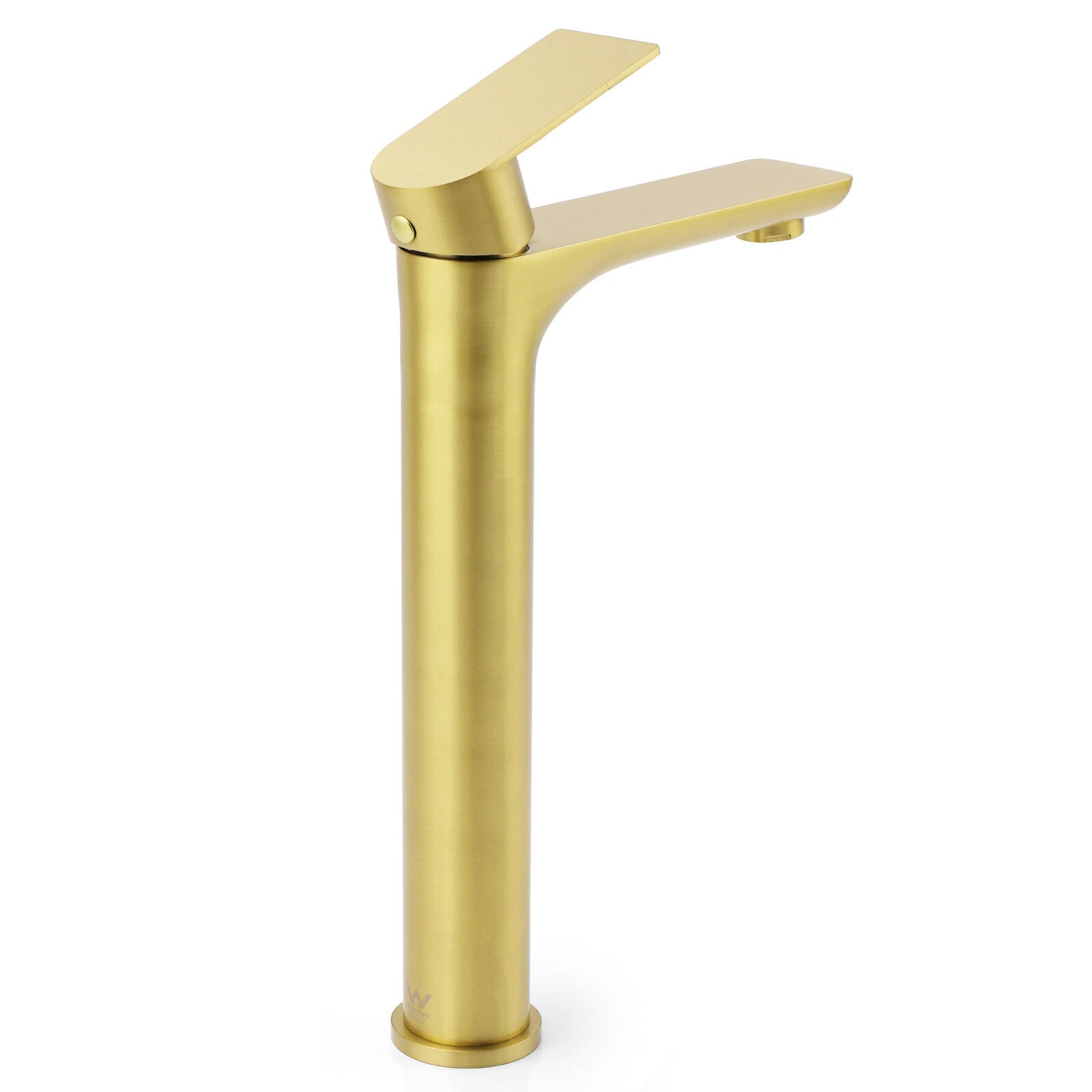 WELS Brushed Gold Round Tall Basin Mixer Bathroom Vanity Faucet Tap Lever Handle - Furniture > Bathroom > Shower Heads & Screens - Rivercity House & Home Co. (ABN 18 642 972 209) - Affordable Modern Furniture Australia