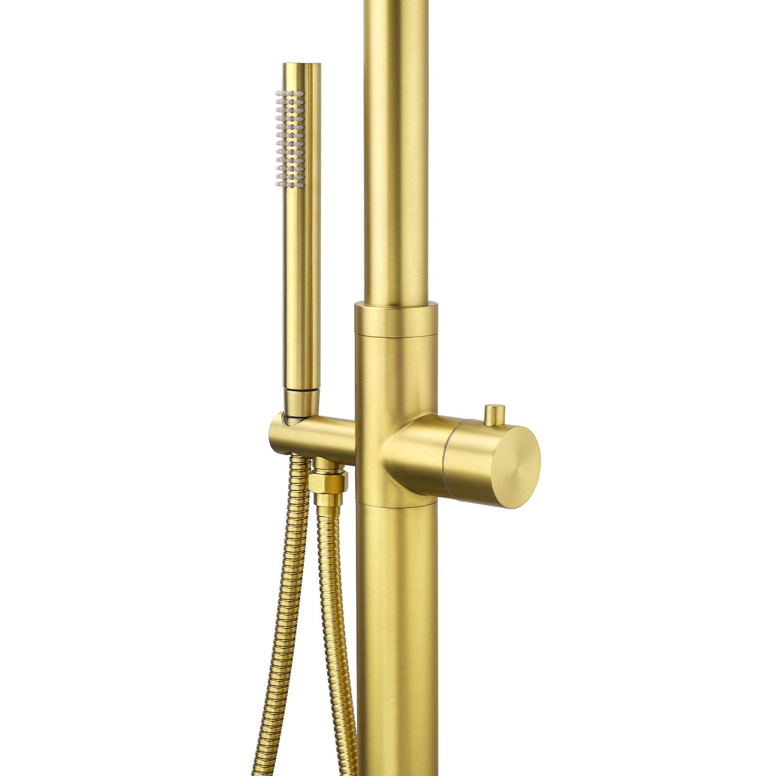 WELS Brushed Gold Twin Shower Handset Combo Set Outdoor Washing 10" Head 316 SUS - Furniture > Bathroom > Shower Heads & Screens - Rivercity House & Home Co. (ABN 18 642 972 209) - Affordable Modern Furniture Australia