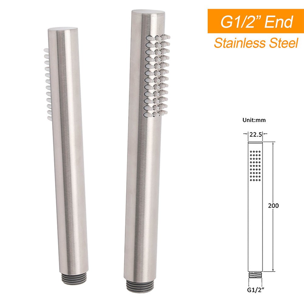 WELS Brushed Nickel Dual Shower Set Sliding Rail Arm 12" Round Head Handheld Rose Combo - Furniture > Bathroom > Shower Heads & Screens - Rivercity House & Home Co. (ABN 18 642 972 209) - Affordable Modern Furniture Australia