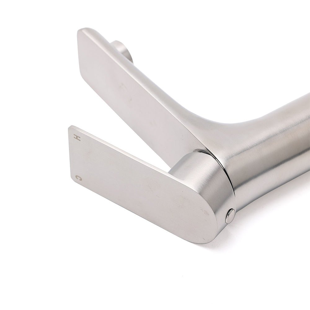 WELS Brushed Nickel Kitchen Laundry Round Basin Mixer Vanity Sink Faucet Tap Set - Furniture > Bathroom > Shower Heads & Screens - Rivercity House & Home Co. (ABN 18 642 972 209) - Affordable Modern Furniture Australia