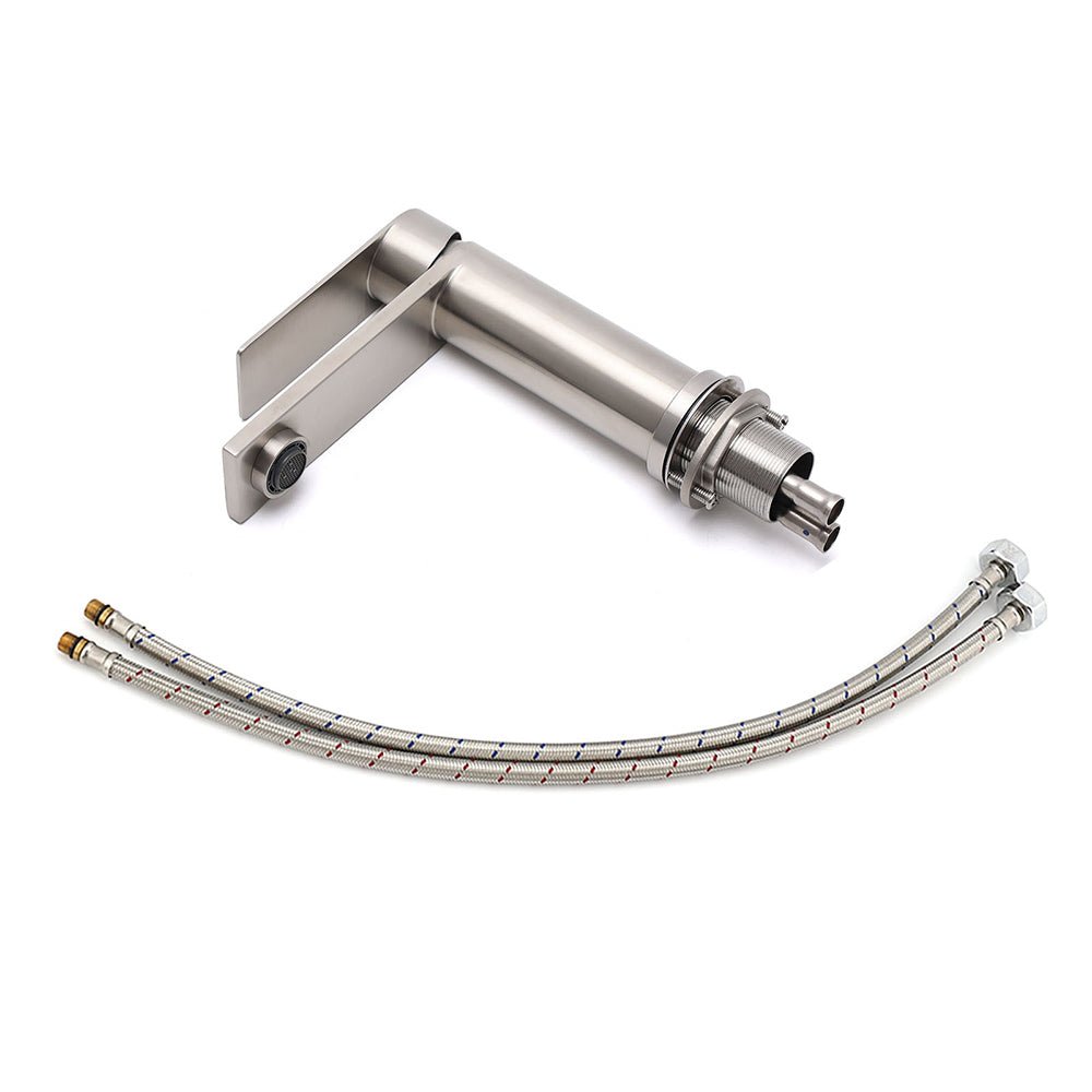 WELS Brushed Nickel Laundry Standard Basin Mixer Vanity Sink Faucet Spout Tap - Furniture > Bathroom > Shower Heads & Screens - Rivercity House & Home Co. (ABN 18 642 972 209) - Affordable Modern Furniture Australia
