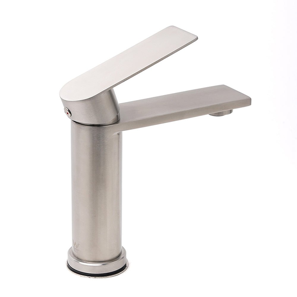 WELS Brushed Nickel Laundry Standard Basin Mixer Vanity Sink Faucet Spout Tap - Furniture > Bathroom > Shower Heads & Screens - Rivercity House & Home Co. (ABN 18 642 972 209) - Affordable Modern Furniture Australia