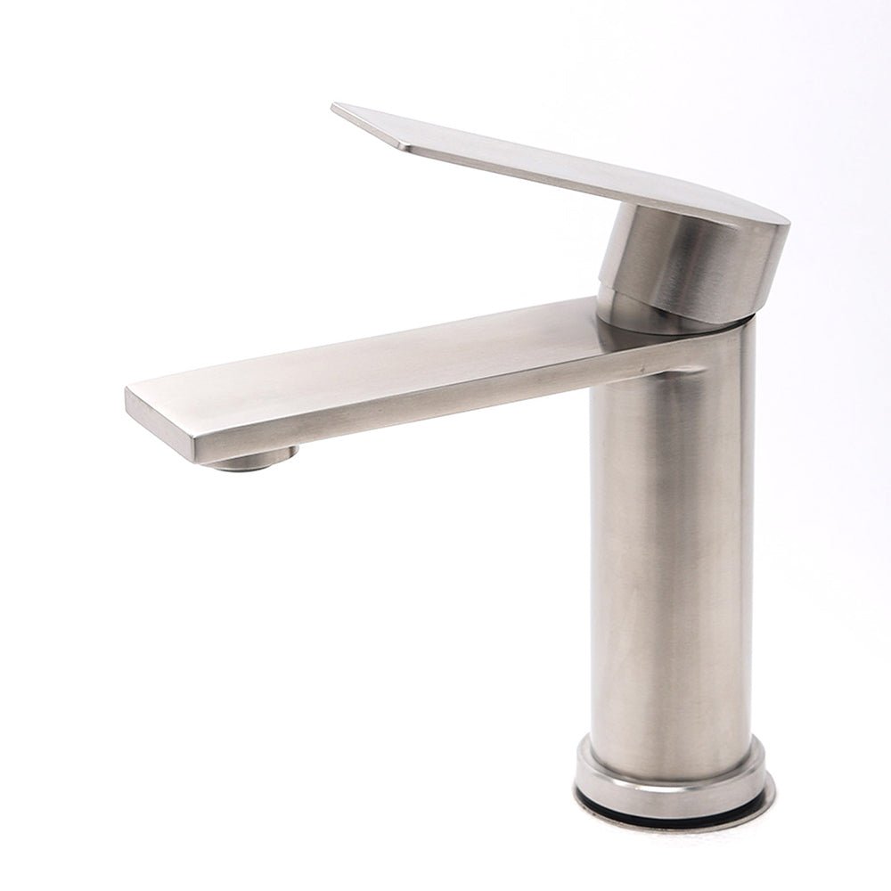 WELS Brushed Nickel Laundry Standard Basin Mixer Vanity Sink Faucet Spout Tap - Furniture > Bathroom > Shower Heads & Screens - Rivercity House & Home Co. (ABN 18 642 972 209) - Affordable Modern Furniture Australia