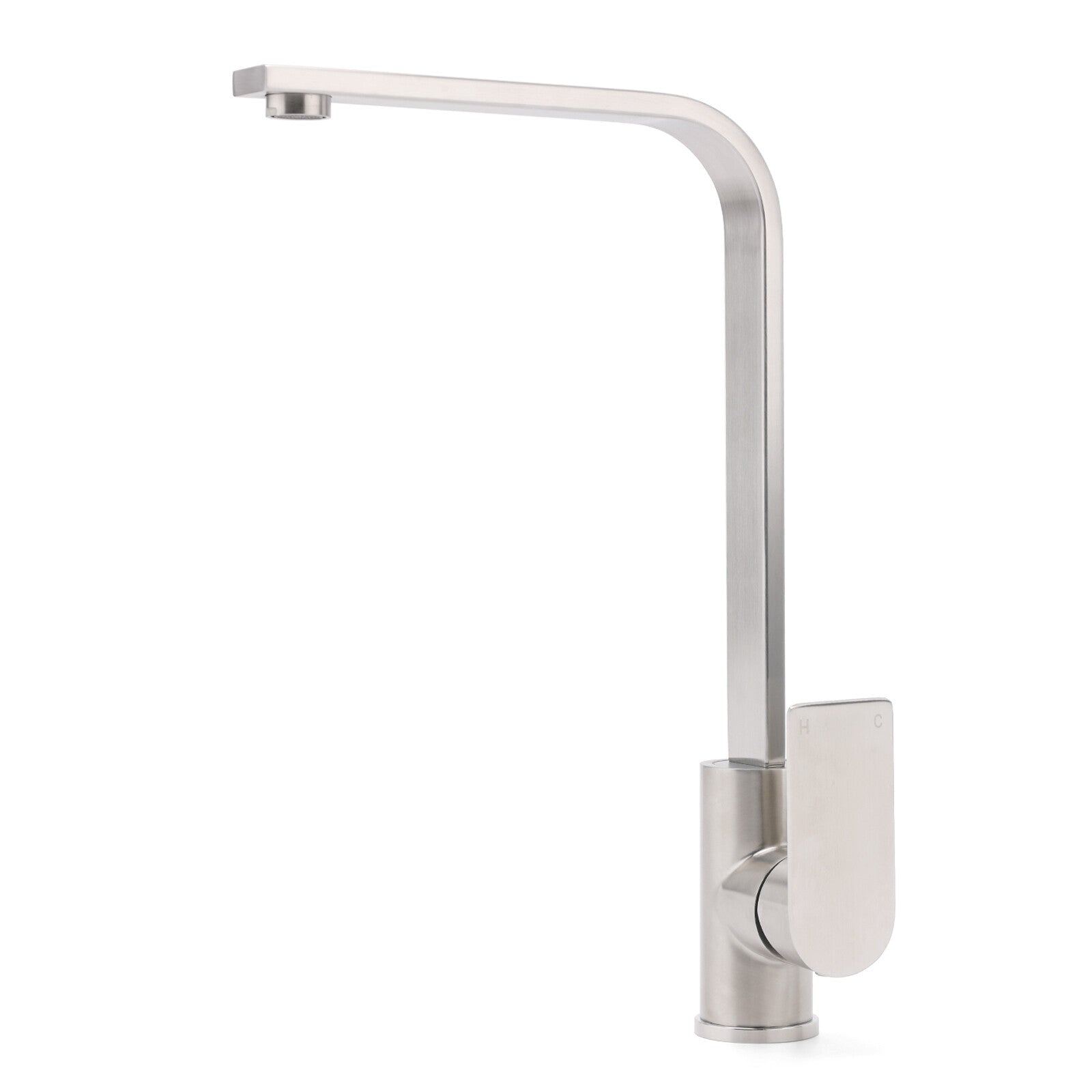 WELS Brushed Nickel Square Kitchen Sink Laundry Mixer 360º Swivel Faucet Tapware - Furniture > Bathroom > Shower Heads & Screens - Rivercity House & Home Co. (ABN 18 642 972 209) - Affordable Modern Furniture Australia