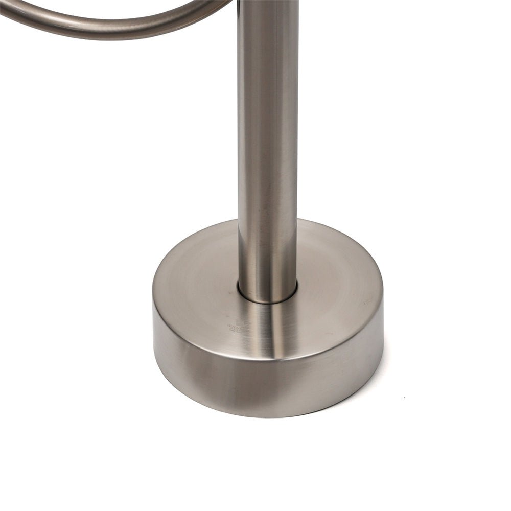 WELS Brushed Nickel Stainless Steel Free Standing Mixer Faucet Tap Spout Handset - Furniture > Bathroom > Shower Heads & Screens - Rivercity House & Home Co. (ABN 18 642 972 209) - Affordable Modern Furniture Australia