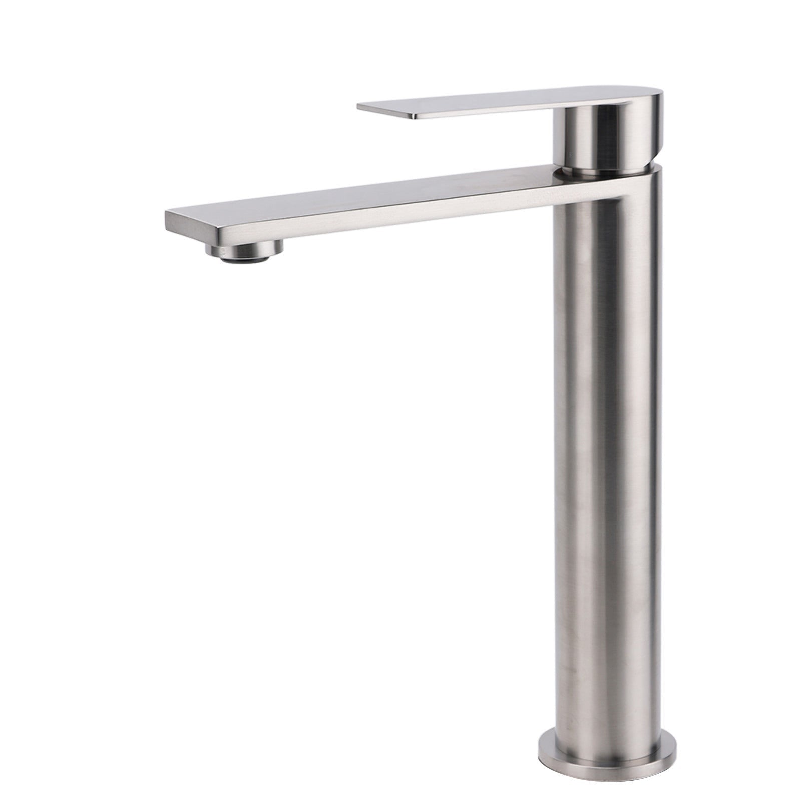 WELS Brushed Nickel Tall Basin Mixer Vanity Sink Faucet Spout 304SUS Laundry Tap - Furniture > Bathroom > Shower Heads & Screens - Rivercity House & Home Co. (ABN 18 642 972 209) - Affordable Modern Furniture Australia