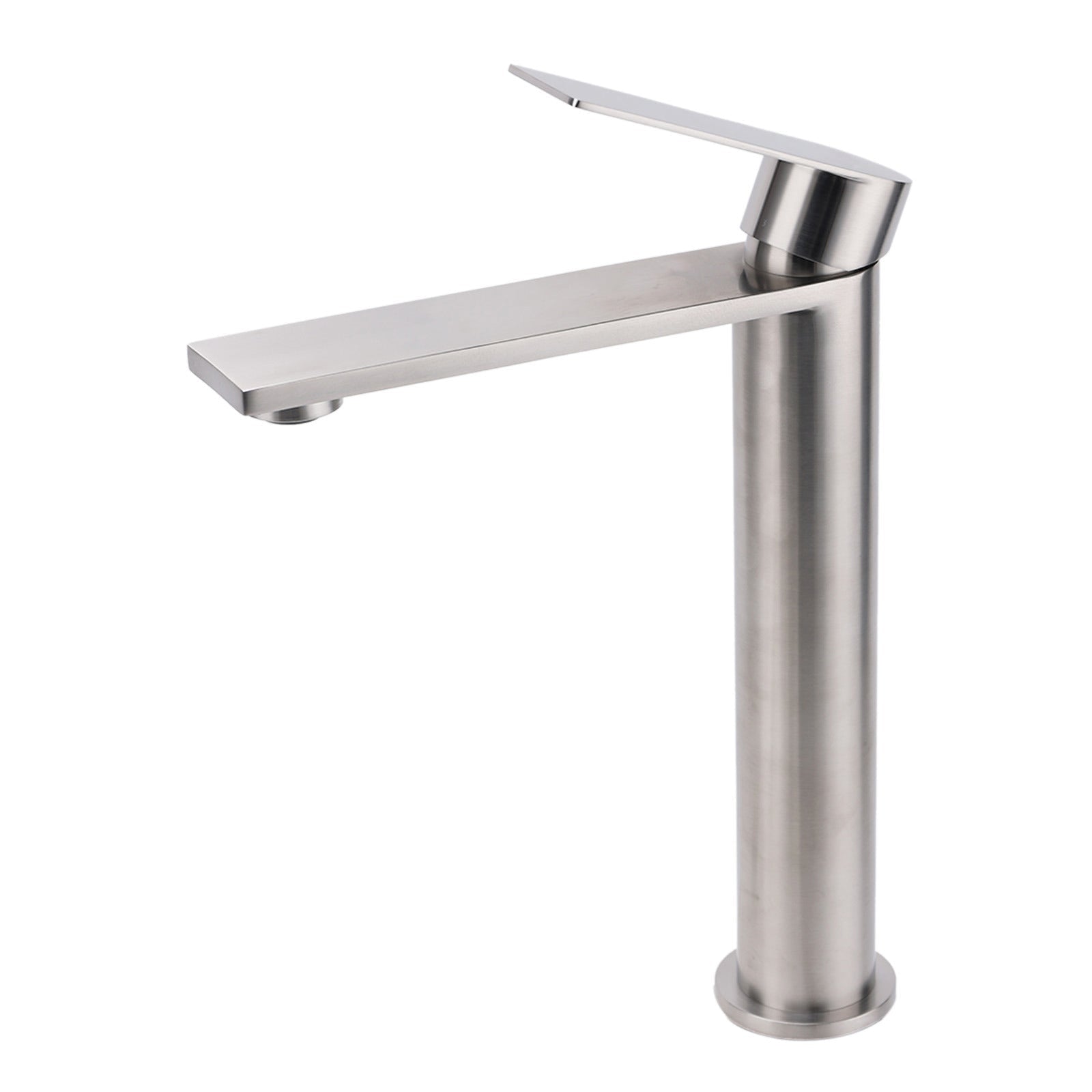 WELS Brushed Nickel Tall Basin Mixer Vanity Sink Faucet Spout 304SUS Laundry Tap - Furniture > Bathroom > Shower Heads & Screens - Rivercity House & Home Co. (ABN 18 642 972 209) - Affordable Modern Furniture Australia