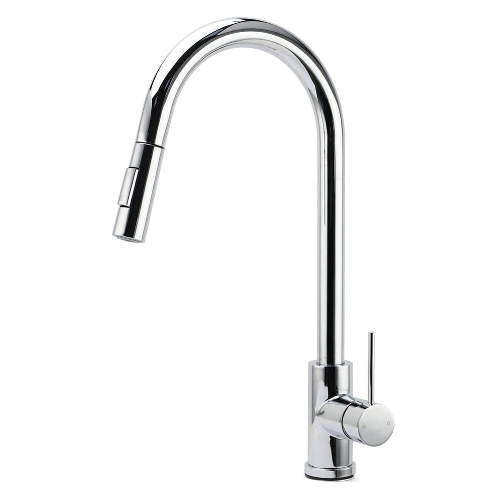 WELS Chrome 2 Modes Spray Pull Out Kitchen Swivel Faucet Sink Tap Laundry Mixer - Furniture > Bathroom > Shower Heads & Screens - Rivercity House & Home Co. (ABN 18 642 972 209) - Affordable Modern Furniture Australia